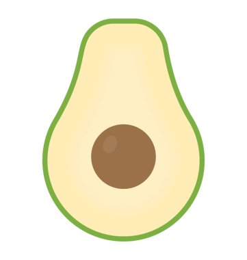 Taze meyve armut avokado resmeden bir tohum gibi