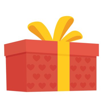 A güzel şerit sarılmış hediye kutusu Doğum günü için 