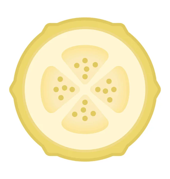 Ένα Στρογγυλό Σχήμα Φρούτων Που Απεικονίζουν Γκουάβα — Διανυσματικό Αρχείο