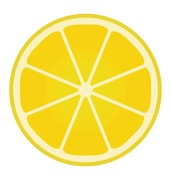 Rund Formad Färska Citrusfrukter Som Skildrar Orange — Stock vektor