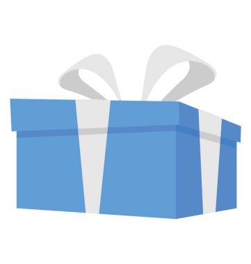 Simge vektör düz tarzı hediyeler hediye kutusu sunmak