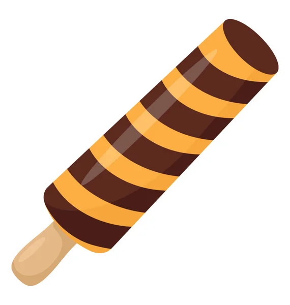 Tourbillon Chocolat Orange Popsicle — Image vectorielle