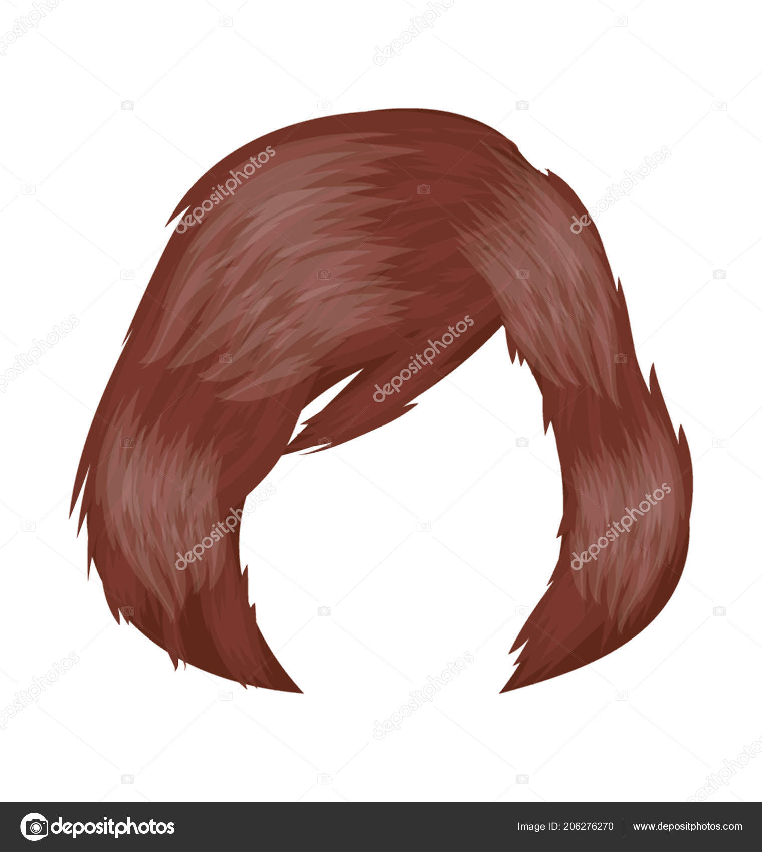 Small Girls Cut Bob Style Side Flick Stock Vector Image by ©vectorsmarket  #206276270