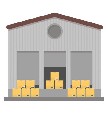 Ambar simgesi kavramsallaştırma içine bazı paketleri ile modern bir ev