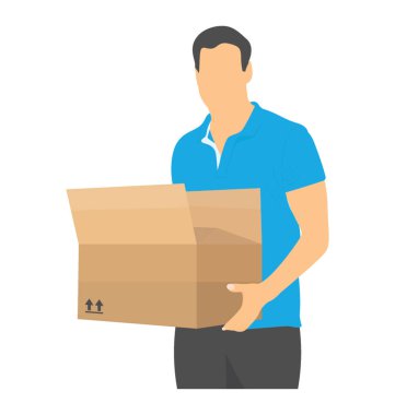 İnsan değil kapalı paket için kurye hizmeti bildiren holding 