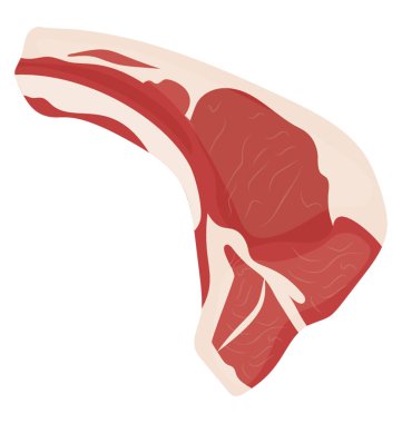 Bir yığın küçük silindir şeklinde bir kırmızı et, kuzu pirzola 