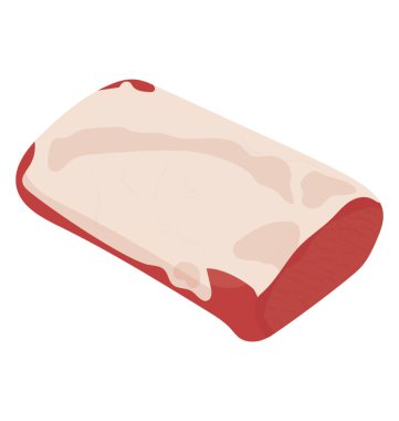 Kırmızı et ham formunda parça petite şerit 