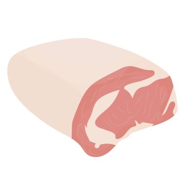 Kırmızı et cilt, kısa bel ile küçük parça 