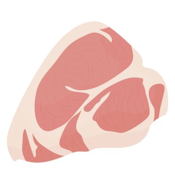 Bu biftek tasvir eden beyaz yağlı madde ile bir rulo köfte 