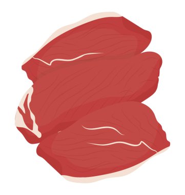 Bir sığır eti kırmızı et bonfile fileto tasvir 