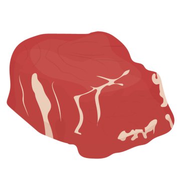 O sığır eti yığın tasvir eden beyaz yağlı madde ile bir rulo köfte 