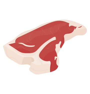 O sığır eti yığın tasvir eden beyaz yağlı madde ile bir rulo köfte 