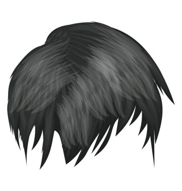 Kısa bob simgesini ifade eden bob tarzı kısa saç kesimi