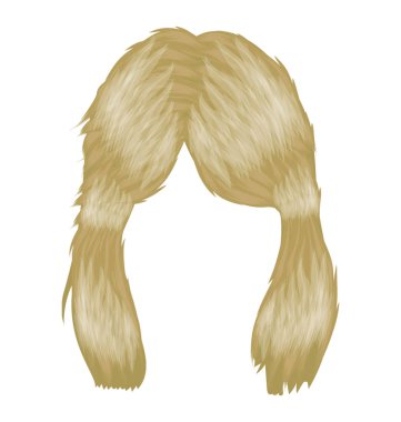 Saç kesimi saç göstermek için aynı uzunlukta bölünmüş gelen orta içinde patlama 