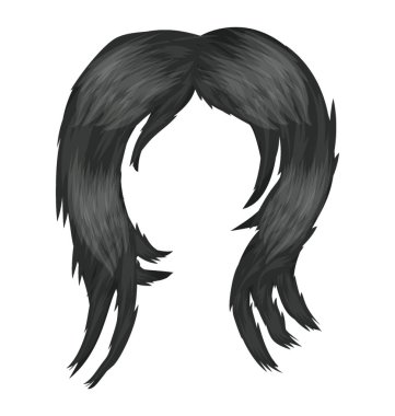 Kız yüz kısa kıllar ile katmanları kesim tarz 