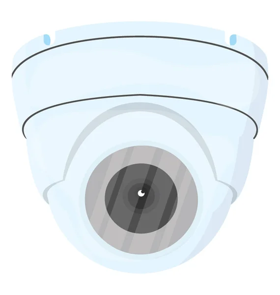 Shaped Device Lense Describing Cctv Icon — Stock Vector