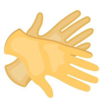 Eller simgesini kuru eller için açıklayan bazı noktalar ile 