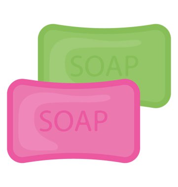 Blok üzerine yazılmış soap ile gösteren bir simge sabun Barlar simgesini ifade eden