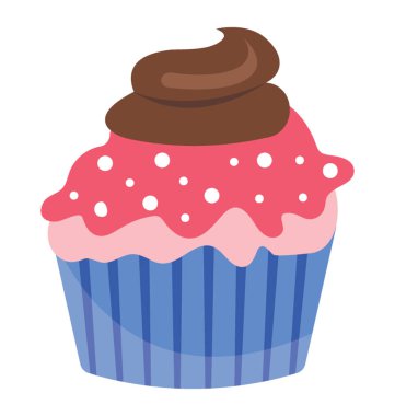 Ele, çilek DIP kek çilekli dondurma ve çikolata fudge kremalı kek 