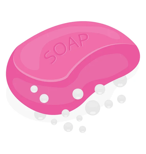 それといくつかの泡 Soap アイコン上に書かれた石鹸でアイコン表示ブロック — ストックベクタ