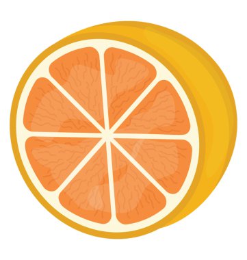 Bir tohum, greyfurt meyve taze bir yuvarlak biçim