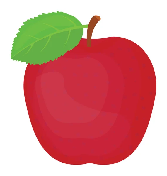 苹果叶健康膳食纤维水果 — 图库矢量图片