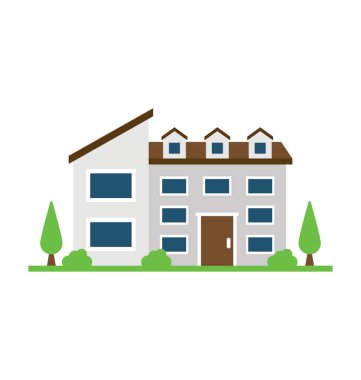 Yöresel Ev stili dış ile çatı, i-ev kavisli 