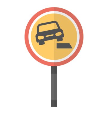 Dairesel yol sembolü hangi arabada dik bir yolu, yumuşak biçmekten için simge geçiş 