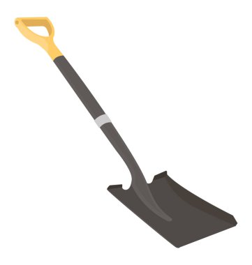 Bir kenar ve spade, inşaat aracı dikim