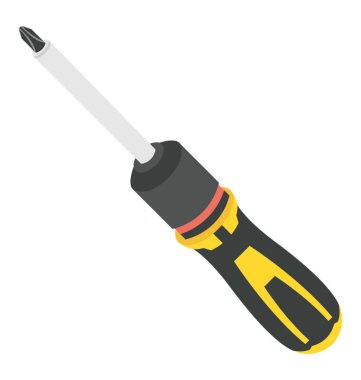 Bir garaj aracı, tornavida bakım için