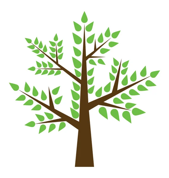 Тернистое Лиственное Дерево Вектор Медовой Саранчи — стоковый вектор