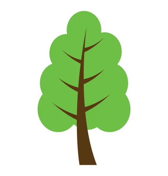 Árbol Carpe Común Icono Vector Plano — Archivo Imágenes Vectoriales