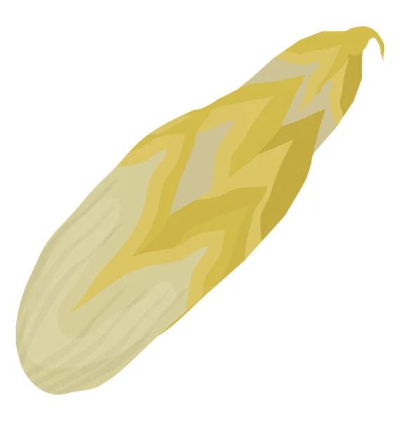 Corn Its Husk Peel Demoting Corn Husk Icon — Stock Vector
