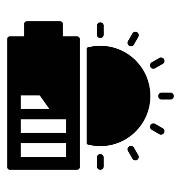 Güzel bir gün ile birlikte bir batarya hücre güneş şarj simgesi kavramdır 