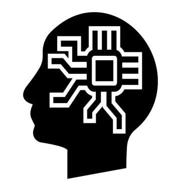 Sinirsel arayüz karmaşık ve kavramsal simge görüntüsünü