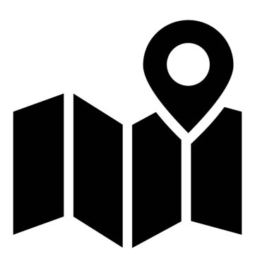 Haritayı sembolize eden bir harita üzerinde bir navigasyon iğnesi 