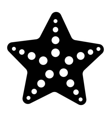 Yıldız şekilli tropikal yaratık deniz yıldızı kabul 