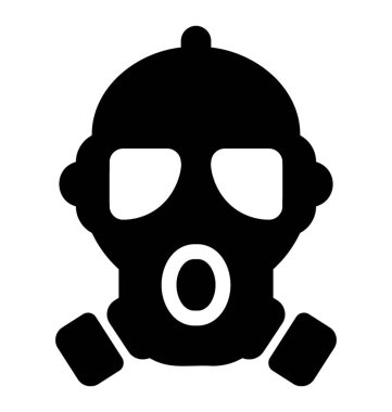 Zehirli gazları teneffüs edilmesi kullanıcı korumak için kullanılan maske 