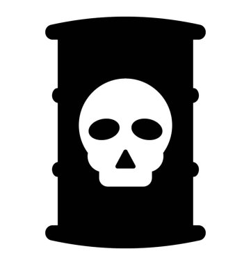 Biohazard kimyasal ve radyoaktif atık varil