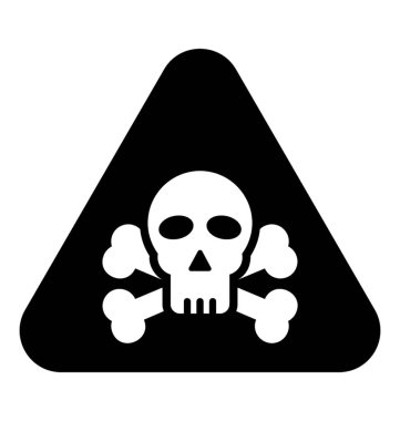Kemiklerin, jolly roger işareti ile kafatası