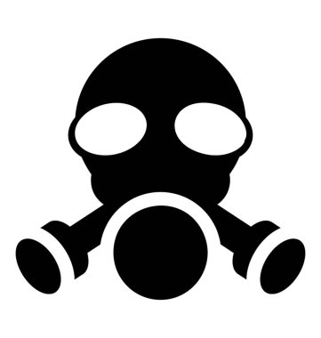 Zehirli gazları teneffüs edilmesi kullanıcı korumak için kullanılan maske 