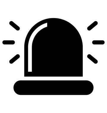glif simgesi tasarım acil alarm