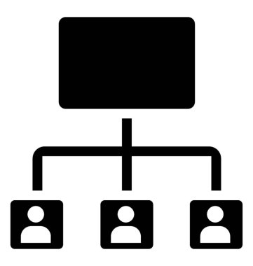 Daha fazla üç bilgisayar ve yapım ağ yerel ağ tasvir için bağlı bir bilgisayarda 