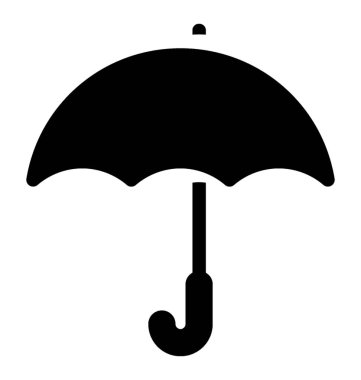 Şekil ataşe J ve şemsiye için simge şekillendirme kenar üzerinde bir nokta gibi bir koruyucusu 