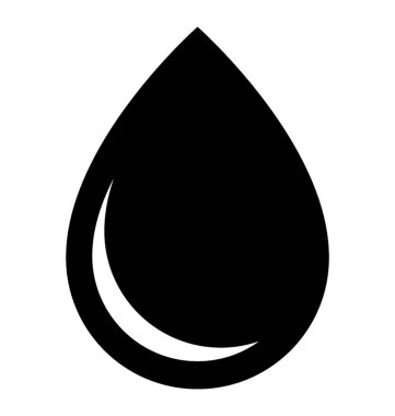 Üçle şekilli şekil sembolü damla simgesine işte