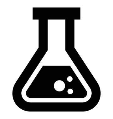 Sıvı içinde geniş bir alt erlenmeyer flask resmeden ile kimyasal olan bir gemi 