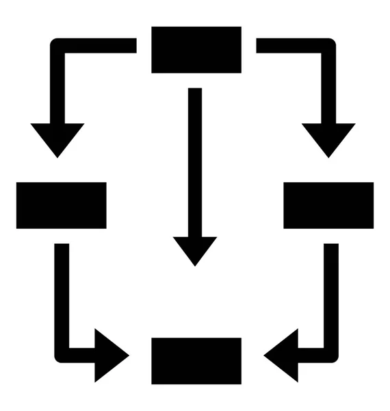 Een Onderling Verbonden Planaire Diagram Waarin Ziet Osi Model — Stockvector