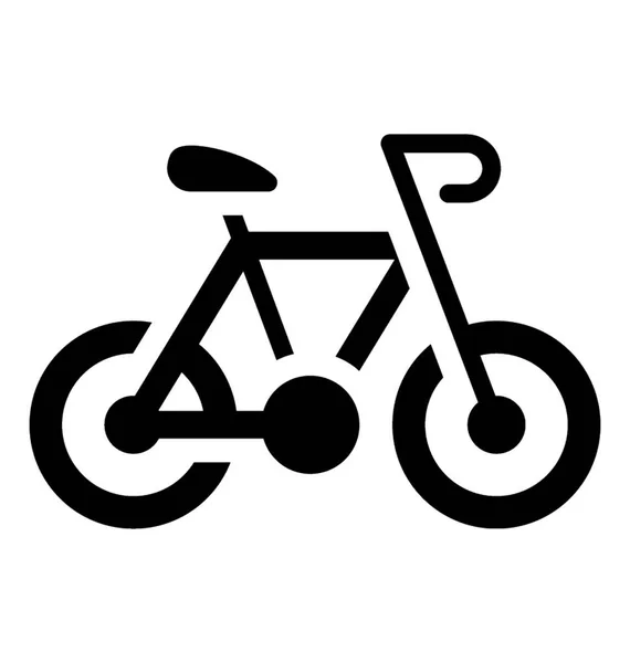 Παιδική Όχημα Δύο Ρόδες Ένα Εικονίδιο Ποδηλάτων — Διανυσματικό Αρχείο
