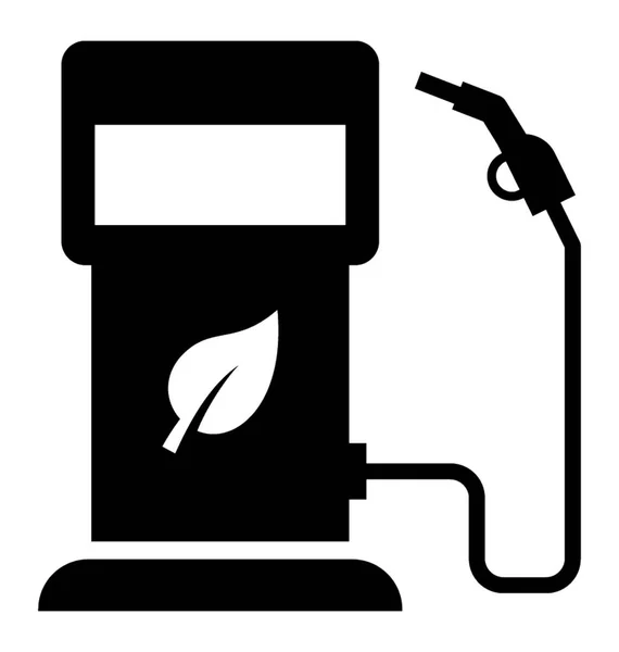 Distribuidor Combustível Com Arma Apresentando Ícone Biocombustível —  Vetores de Stock