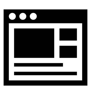 Yazılı içerik Web sitesi içerik gösteren bir web sayfasıyla  